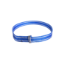 Afbeeldingen van Koehalsband blauw wit met knelgesp 130 cm