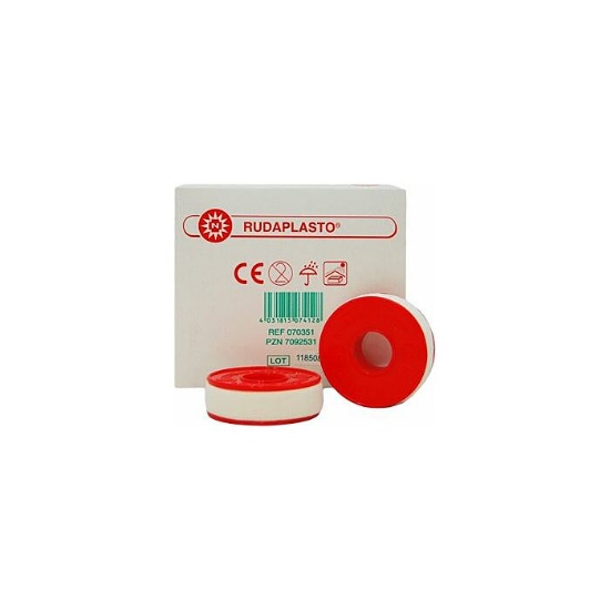 Afbeeldingen van Rudaplast wit 1,25cm x 9,14m VX