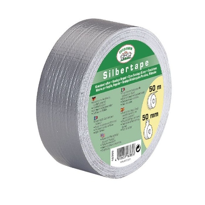 Afbeeldingen van Klauwtape afplaktape zilver