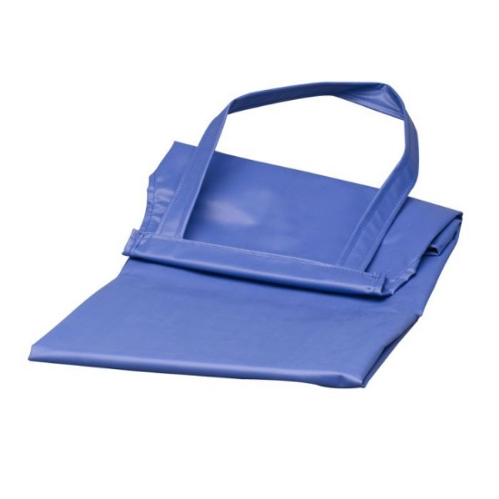 Afbeeldingen van Melkschort blauw rubber