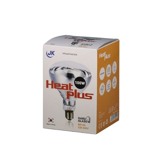 Afbeeldingen van Warmtelamp Heat Plus 100W wit BR125