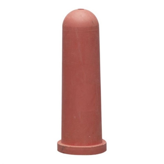 Afbeeldingen van Kalverspeen Hiko 100 mm rood met 4 mm gat 5 stuks