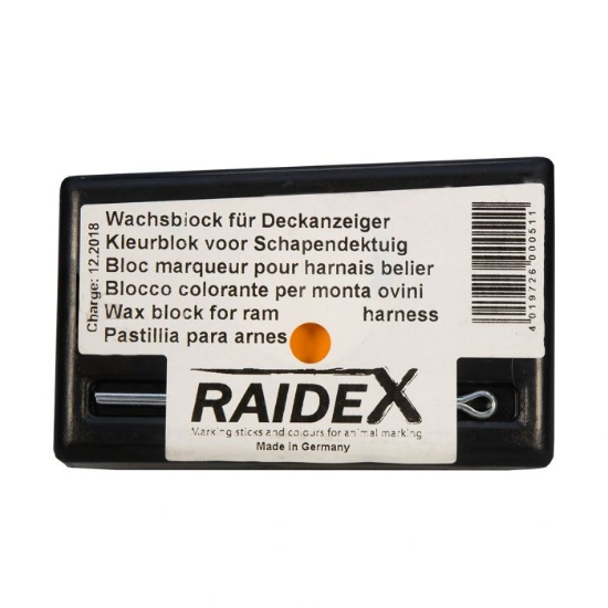 Afbeeldingen van Kleurblok metaal Raidex oranje