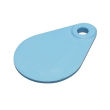Afbeeldingen van Nekplaatje onbedrukt blauw