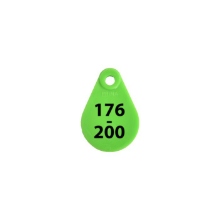 Afbeeldingen van Nekplaatje groen 176-200
