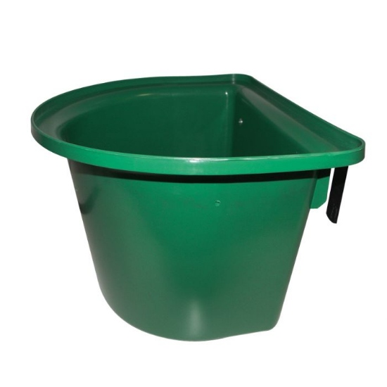Afbeeldingen van Voerbak met ophangbeugel groen