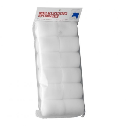 Afbeeldingen van Melkleidingssponsjes 40 mm 12 stuks
