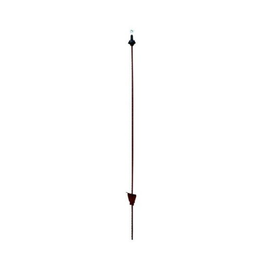Afbeeldingen van Rantsoenpaal ovaal verenstaal met metalen krul 107cm (25 stuks)