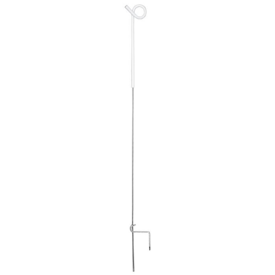 Afbeeldingen van Veerstalen paal met krul 109cm (10 stuks)