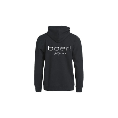 Afbeeldingen van Hoodie 'Boer! Mijn vak' met capuchon en rits maat XL