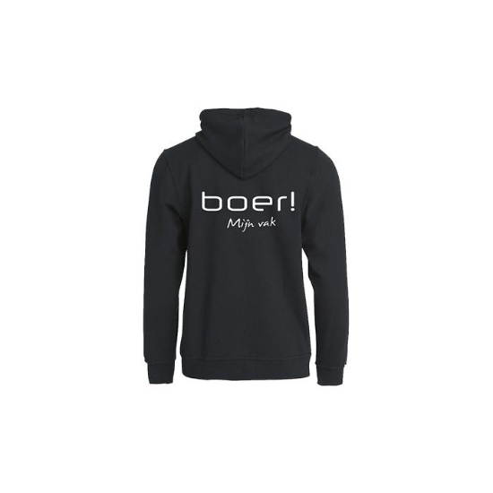 Afbeeldingen van Hoodie 'Boer! Mijn vak' met capuchon en rits maat XL