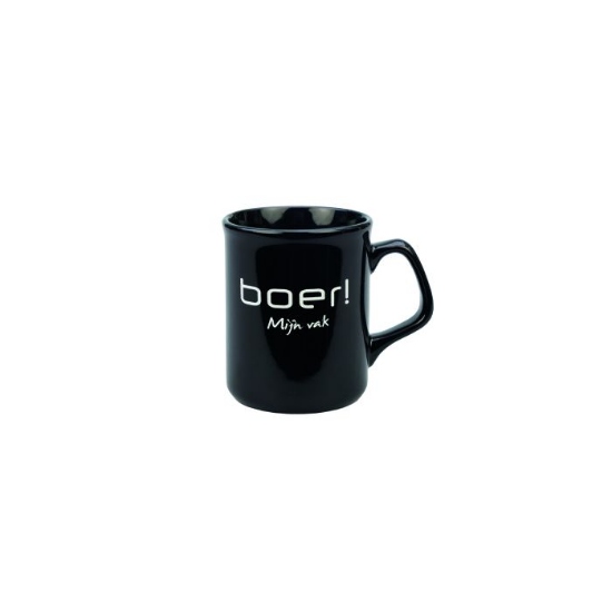 Afbeeldingen van Mok zwart 'Boer! Mijn vak'