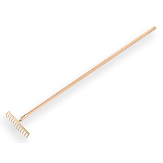 Afbeeldingen van Tuinhark 12t gebogen incl. dul en steel 160 x 2,8 cm