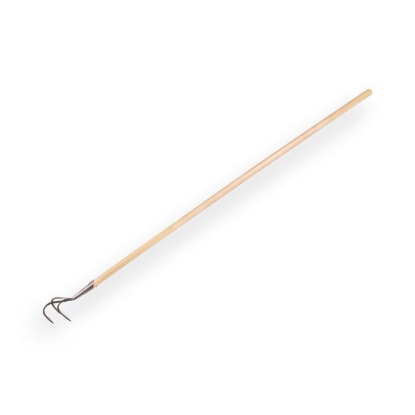 Afbeeldingen van Krabber De Wit 3 tands met essen steel 150 cm