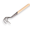 Afbeeldingen van Krabber De Wit 3 tands met essen steel 150 cm