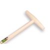 Afbeeldingen van Boskoopse gesmede spade met steel en 25 cm brede hilt