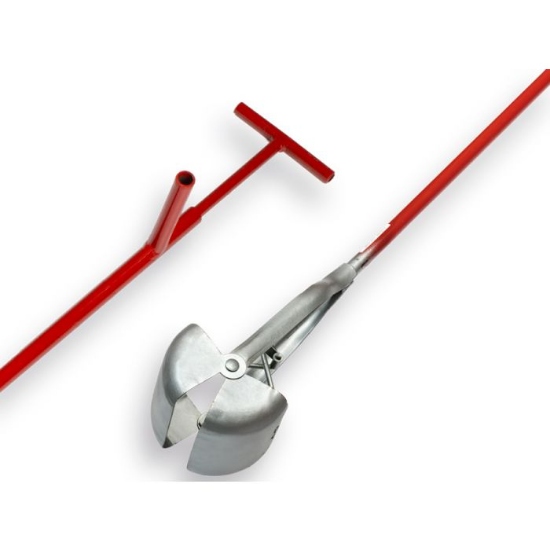 Afbeeldingen van Putschep 15 cm vierkant met steel 200 cm