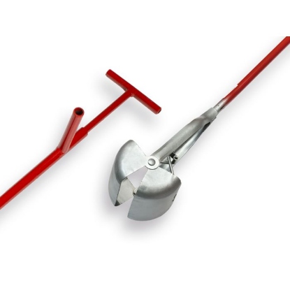 Afbeeldingen van Putschep 15 cm met ronde hoeken en steel 150 cm