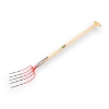 Afbeeldingen van Mestvork Offner 5 tands met dubbele veren met T-steel 100 cm