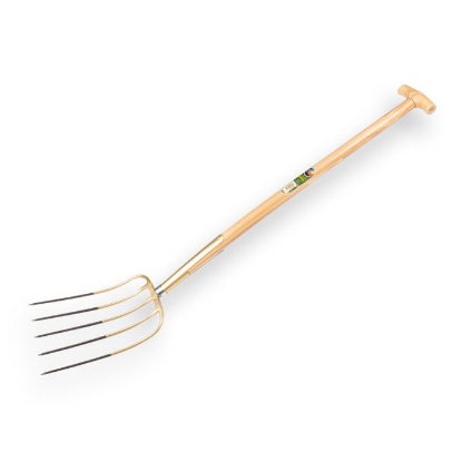 Afbeeldingen van Mestvork Offner 5-tands brons met Atlas-steel 90 cm