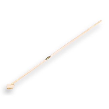 Afbeeldingen van Voegenborstel 3 rijen staaldraad met steel 150 x 2,8 cm