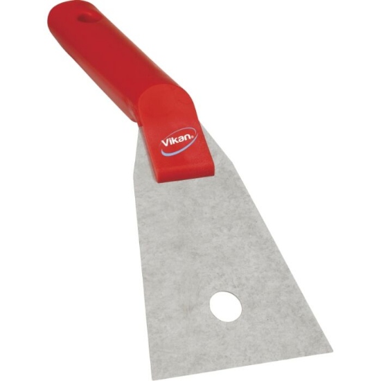 Afbeeldingen van Handschraper Vikan RVS 40504 rood 24 cm