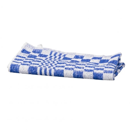 Afbeeldingen van Handdoek blauw/wit