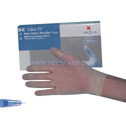 Afbeeldingen van SPERMAVANG-HANDSCHOEN VINYL, MAXIM/MEDICA MAAT M