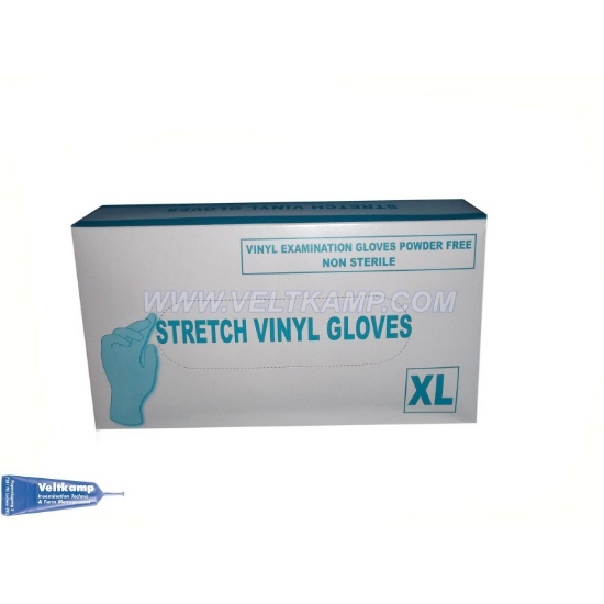 Afbeeldingen van SPERMAVANG-HANDSCHOEN DUN VINYL, PRIDE MAAT XL