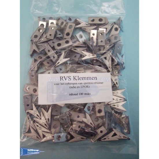 Afbeeldingen van KLEMMETJES VOOR INSEMINATIEVEREN, RVS