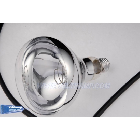 Afbeeldingen van VERWARMINGSLAMP, DUN GLAS, 125 WATT, WIT