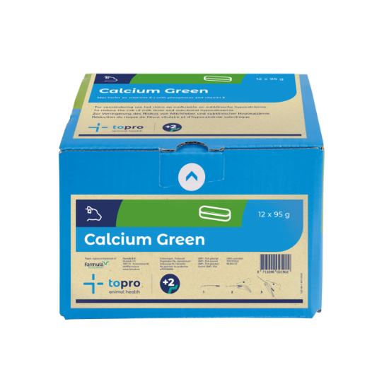 Afbeeldingen van Topro Calcium Green bolus 12 x 95 gram