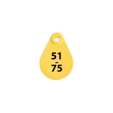 Afbeeldingen van Nekplaatje nr. 75 geel