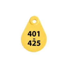 Afbeeldingen van Nekplaatje geel 401-425