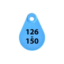 Afbeeldingen van Nekplaatje blauw 126-150