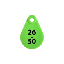 Afbeeldingen van Nekplaatje groen 26-50