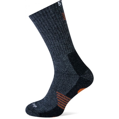 Sokken STAPP bamboo grijs-oranje
