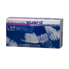 Afbeeldingen van Handschoen Semperguard latex poedervrij S 100 stuks