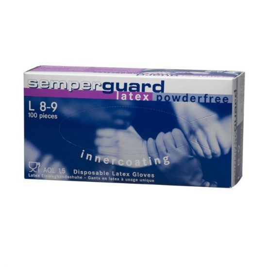 Handschoen Semperguard latex poedervrij