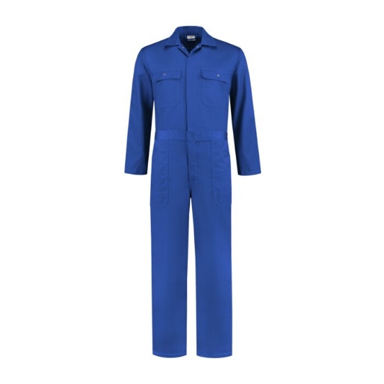 Afbeeldingen van Overall met drukknopen - Korenblauw - mt. 52