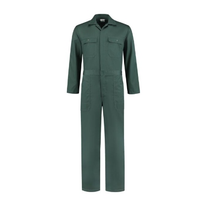 Overall drukknopen Polyester/Katoen - Flessengroen