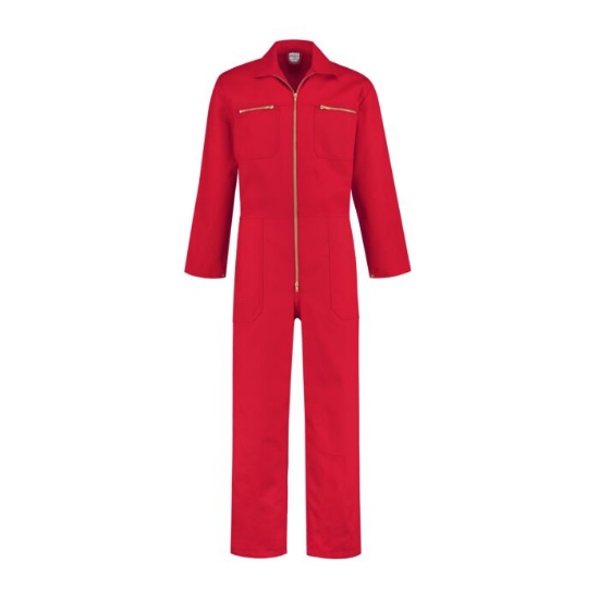 Afbeeldingen van Rallyoverall 100% katoen - Rood - mt. 44