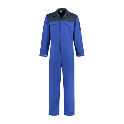 Overall drukknoppen 100% Katoen - Korenblauw/Navy
