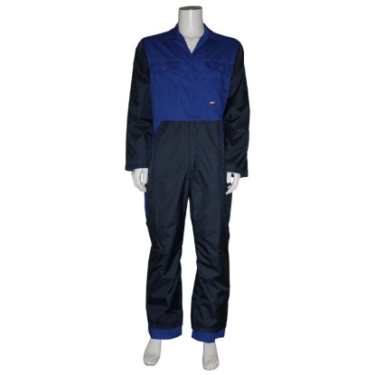 Melkersoverall drukknopen Polyester/Katoen - Korenblauw/Navy