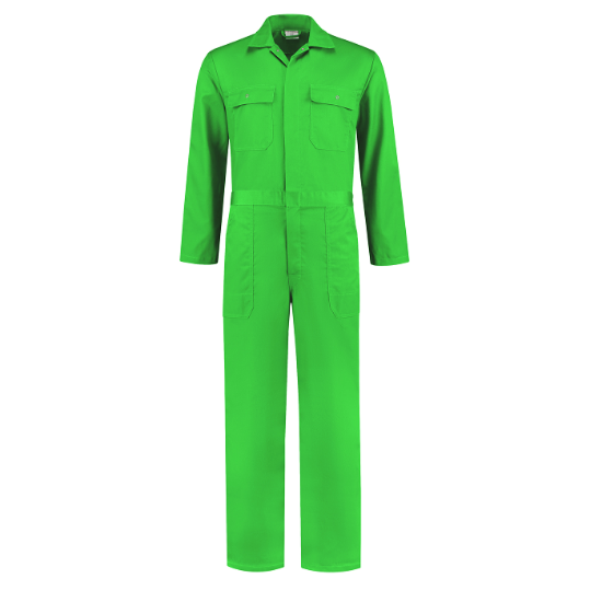  Overall drukknopen Polyester/Katoen - Appelgroen