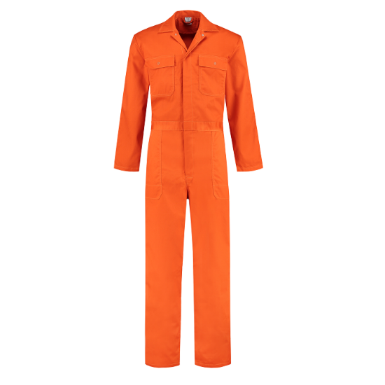 Afbeeldingen van Kinderoverall Oranje mt. 116