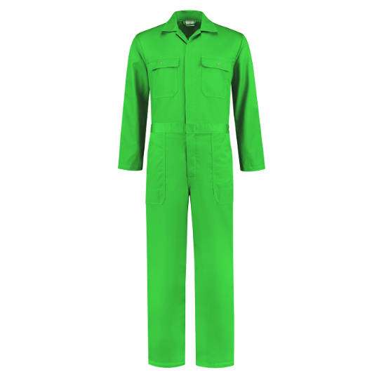 Afbeeldingen van Kinderoverall Appelgroen mt. 152