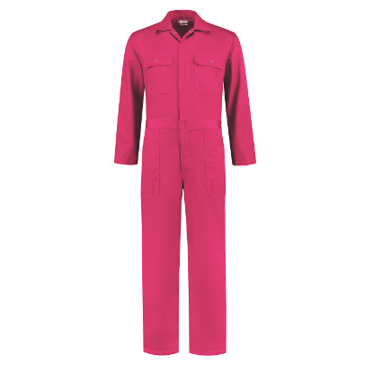 Kinderoverall ritssluiting Polyester/Katoen - Fuchsia