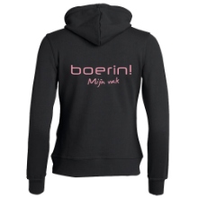 Afbeeldingen van Hoodie 'Boerin! Mijn vak' met capuchon en rits maat XL